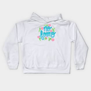 No fomo typography type hipster tumblr floral sticker youtuber Kids Hoodie